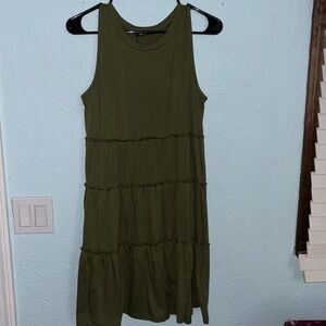 BTFBM Tank dress. Medium. Olive green. Like new!